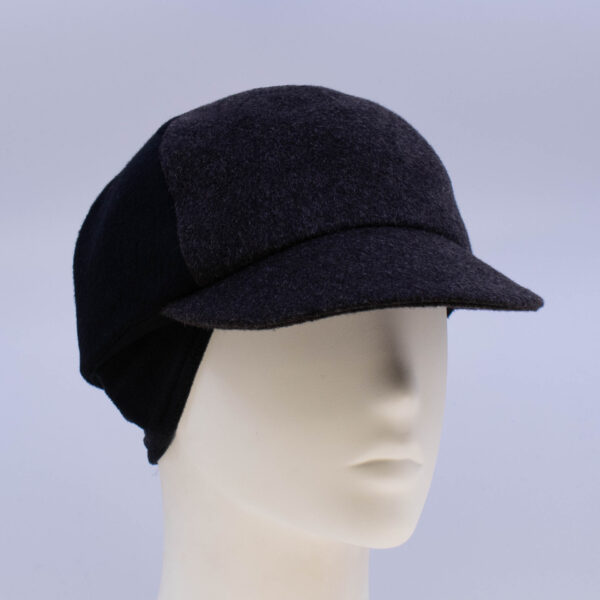 Mohair: Ball Cap (Mens) - Brown/Black (Side View 2 Ear Cuff)