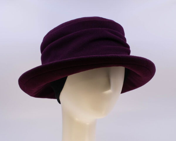 Wool Classic: Miranda (Cashmere) - Maroon (Side View 2 Ear Cuff)