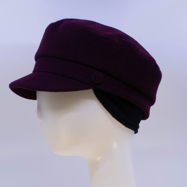 Wool Classic: Perry - Maroon (Side View Ear Cuff)