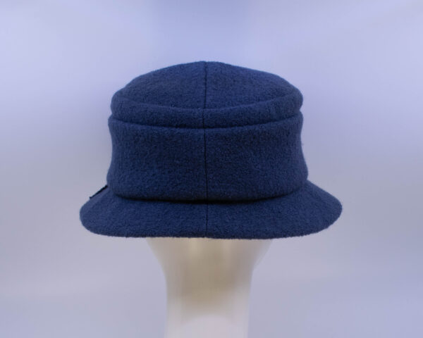 Boiled Wool: Grace - Blue (Back View)