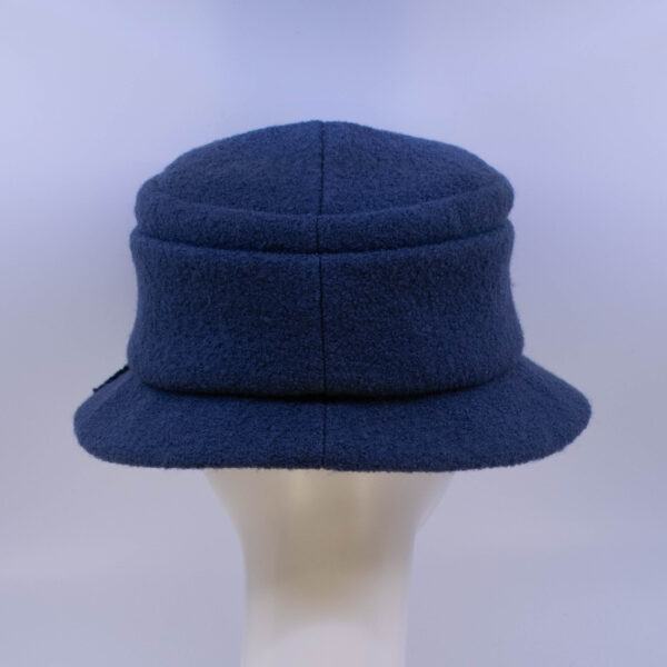 Boiled Wool: Grace - Blue (Back View)