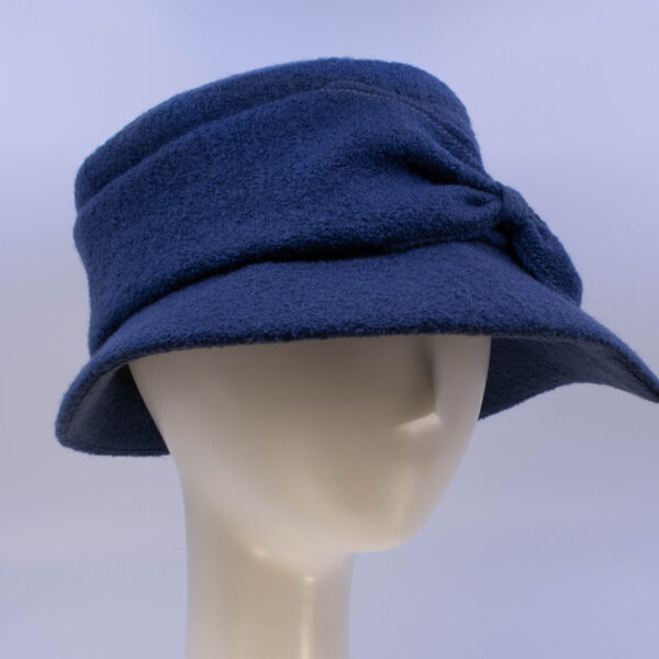 Boiled Wool: Grace - Blue (Side View 2)