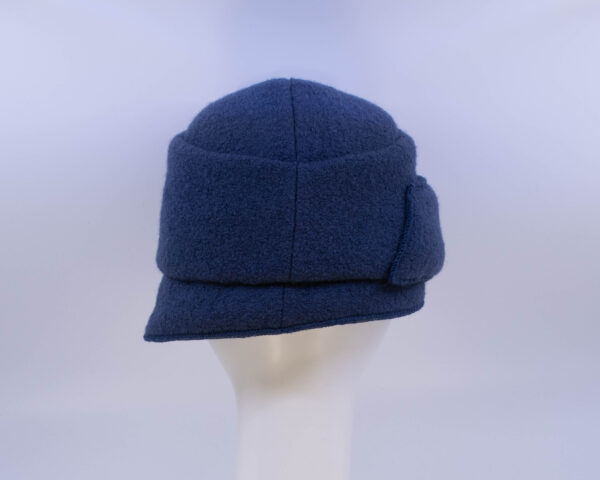 Boiled Wool: Lauren - Blue (Back View)