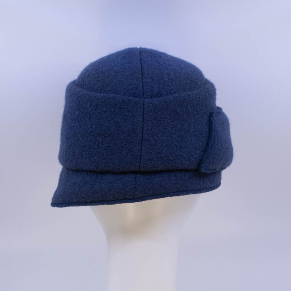 Boiled Wool: Lauren - Blue (Back View)