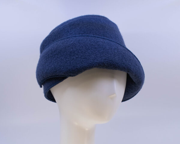 Boiled Wool: Lauren - Blue (Side View 2)