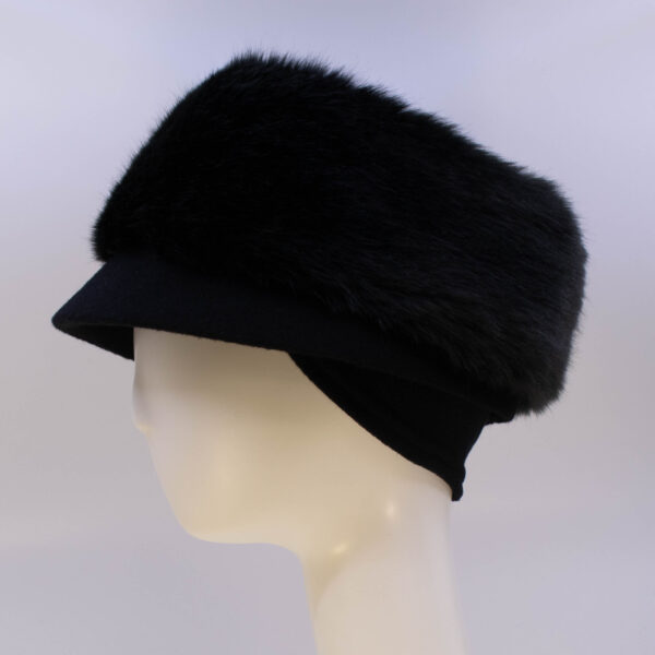 Mohair: Trapper Jane - Black/Sochi (Side View Ear Cuff)